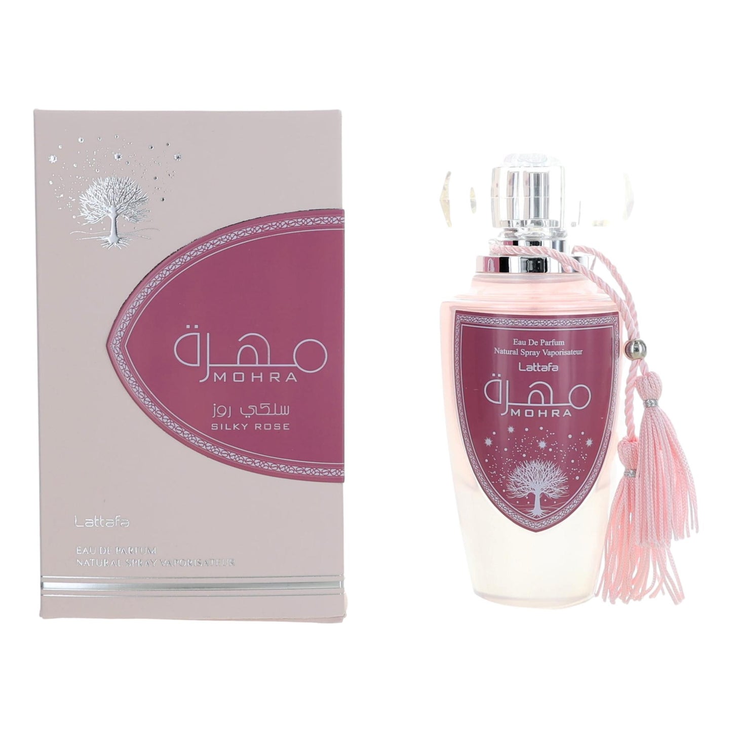 Mohra Silky Rose by Lattafa, 3.4 oz Eau de Parfum Spray for Women